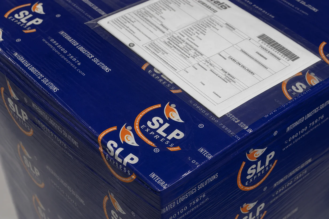 Packed international courier parcel prepared in Hyderabad for delivery to Czechia