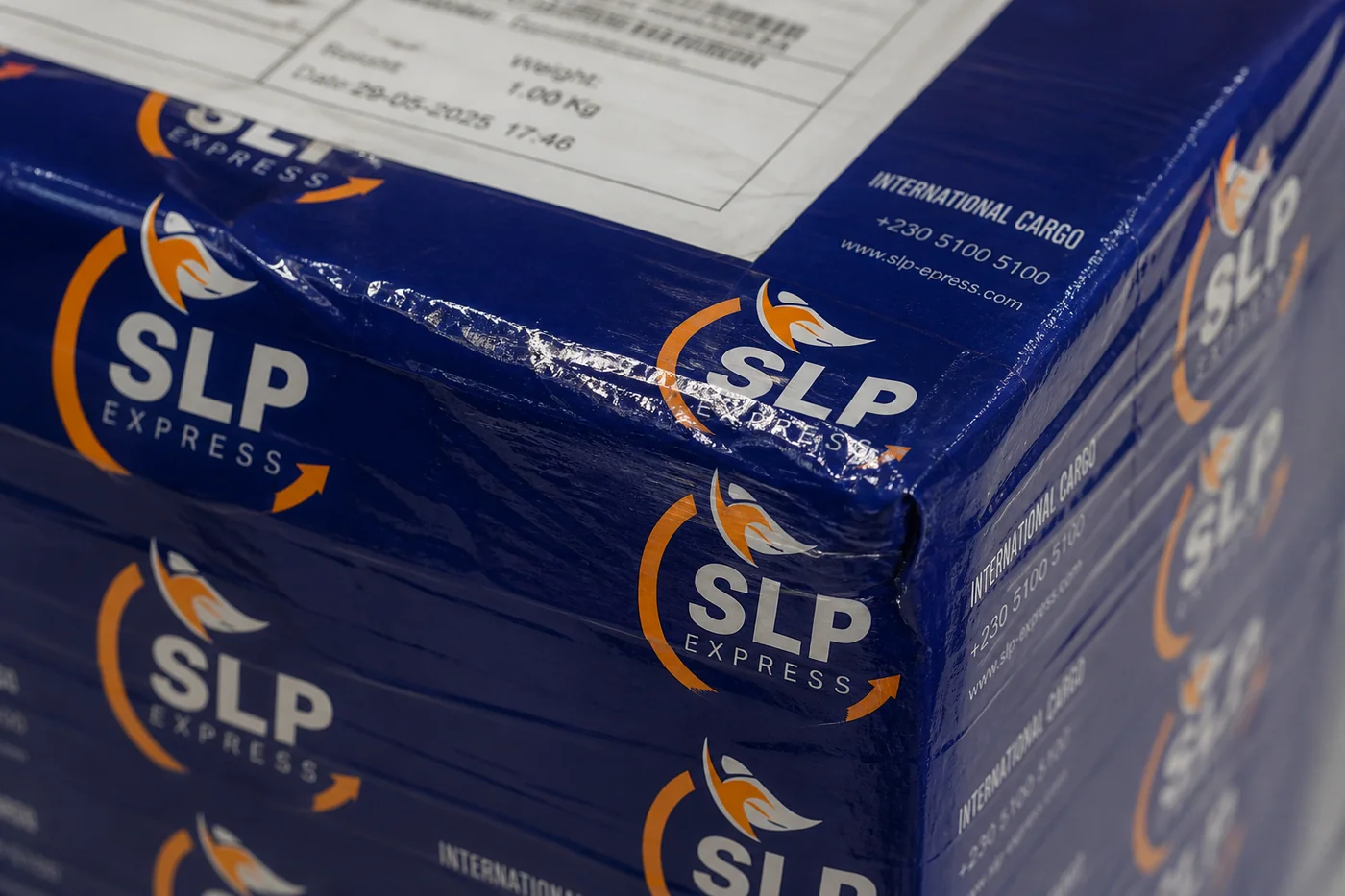 Packed eligible medicine courier parcel prepared in Hyderabad for delivery to Cyprus