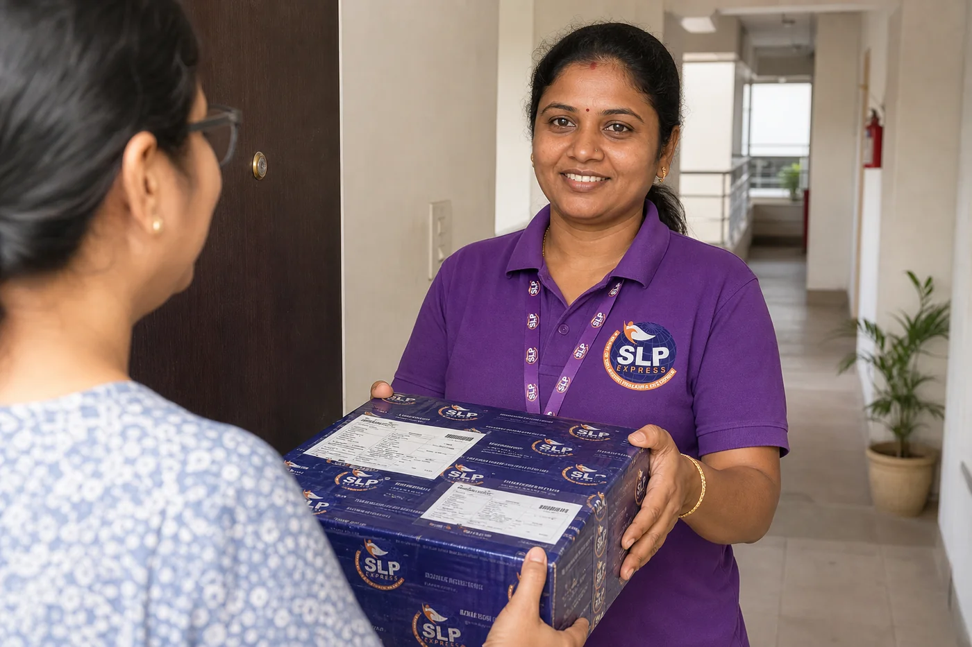SLP Express collecting an eligible medicine courier parcel in Hyderabad for Cyprus